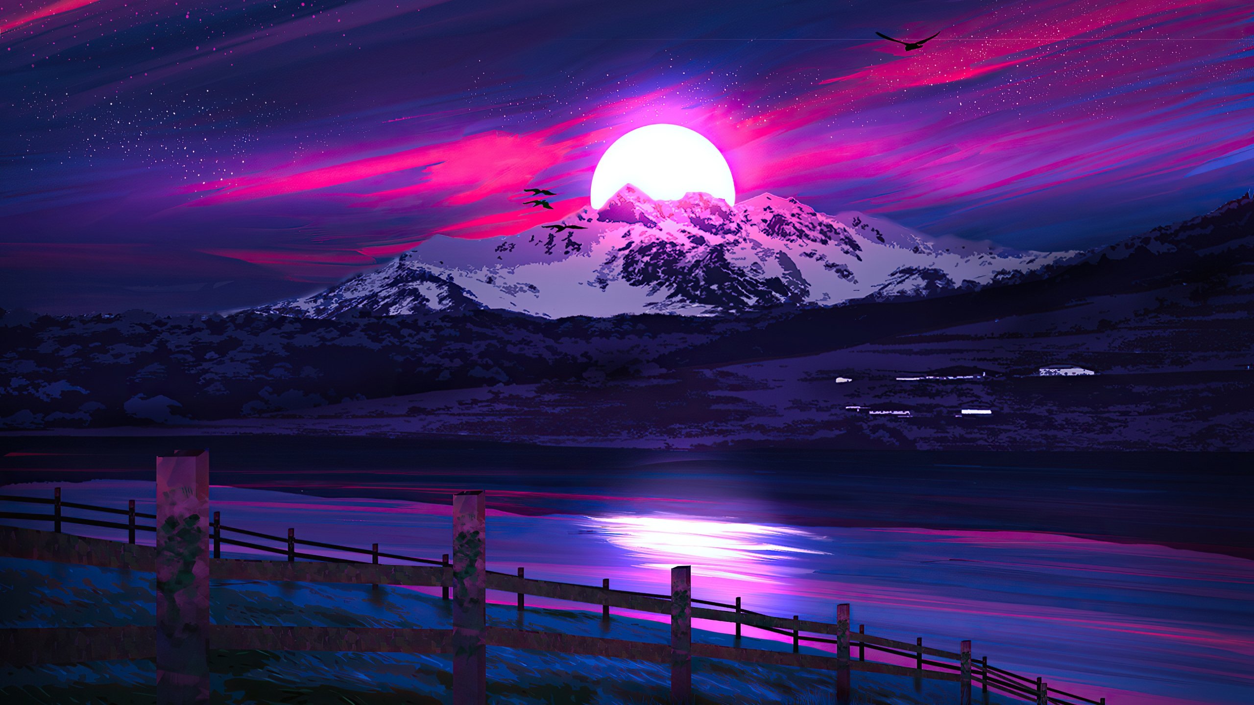 Digital Landscape at sunset Wallpaper 4k HD ID:5846