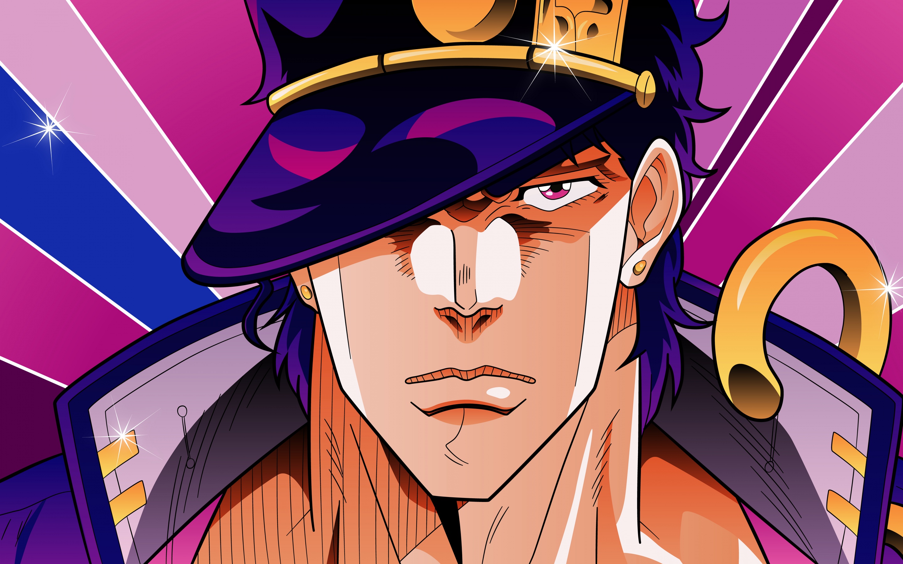 Jotaro Kujo Wallpaper 4K, JoJo's Bizarre Adventure